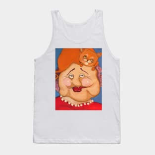 cat lady Tank Top